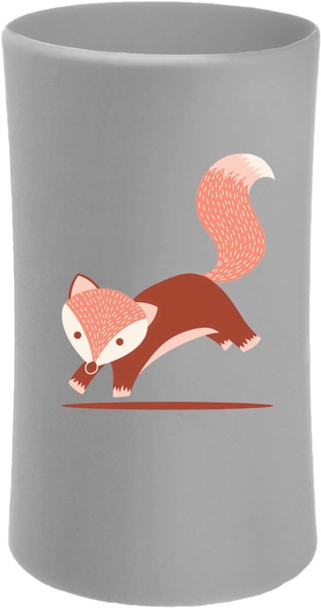 Pura Funda de silicona Fox - Funda protectora para botellas de acero inoxidable - Duradera, sin BPA y aumenta el agarre - Adecuada para pajitas y botellas