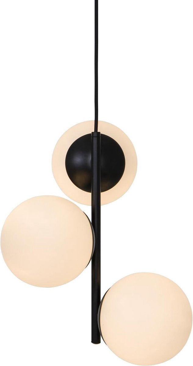 Nordlux lilly-hanglamp-e14-opaal glas zwart