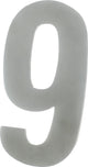 Número de casa Starx 130x3mm acero inoxidable 9