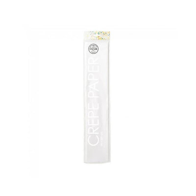 Crepepapier 50x250cm wit pak a 12 rol