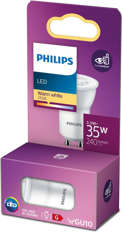Spot LED Philips MR11 - 35 W - Gu10 - luce bianca calda