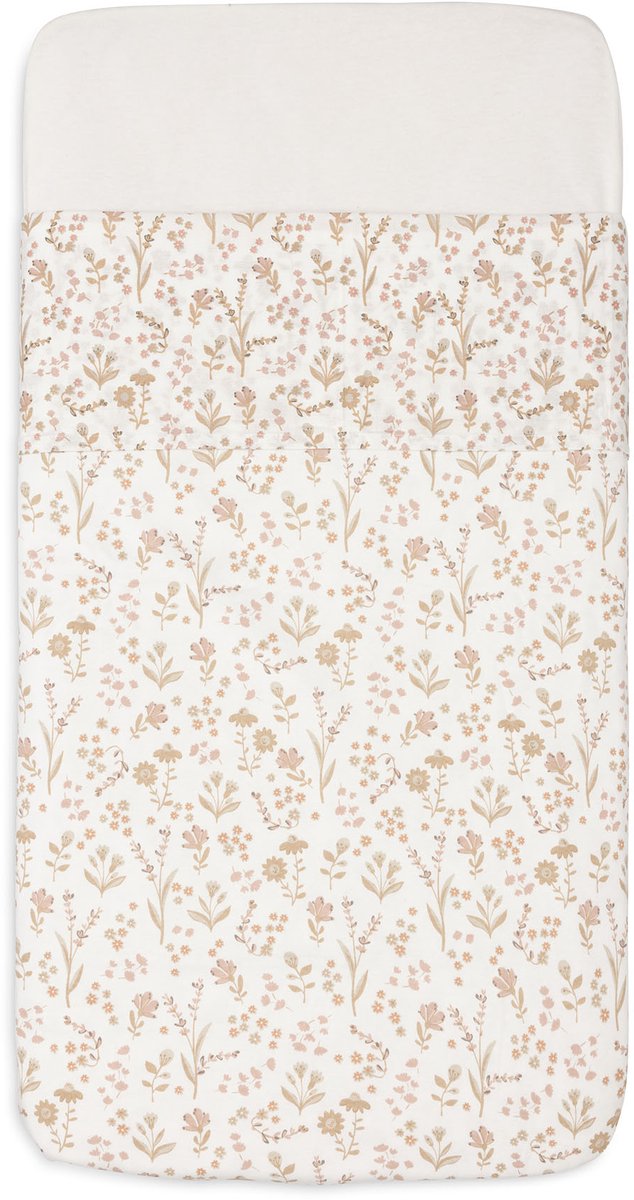 Sábana para cuna Jollein - 75x100cm - cuna - algodón - florido