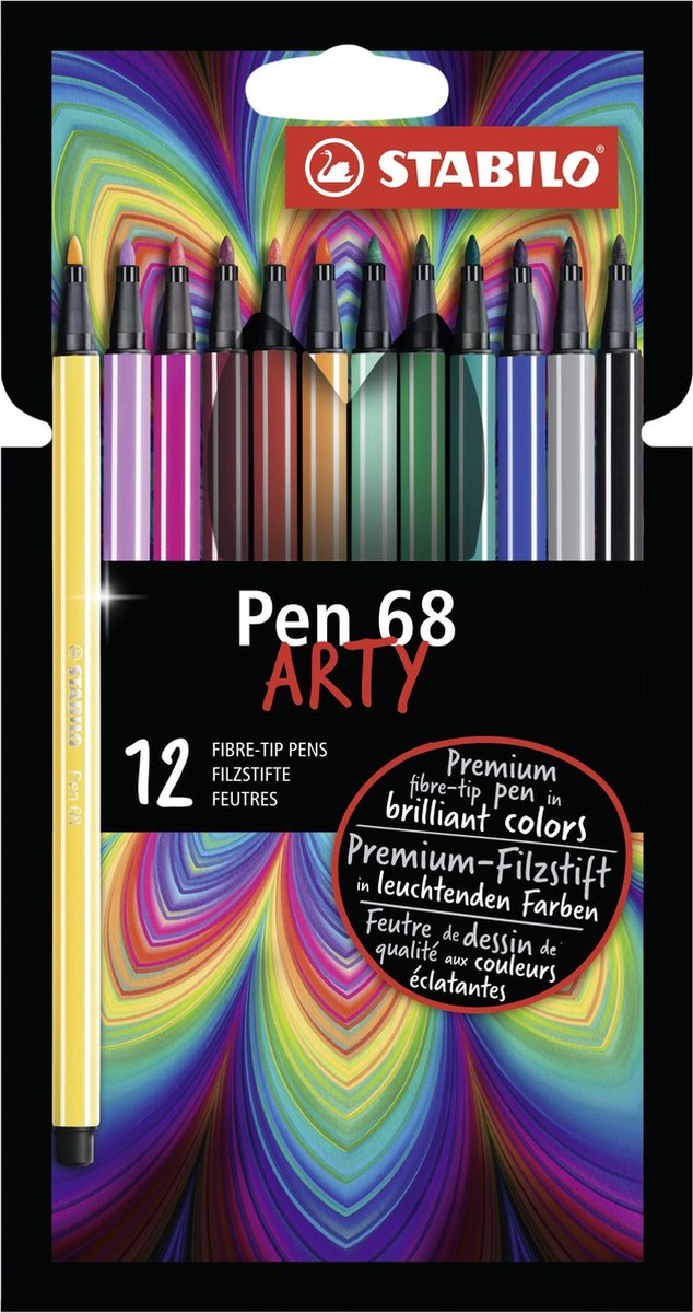 Stabilito Pen 68 Penne in feltro -tip arti, 12 °.