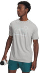 Under armour ua gl foundation update ss-gry heren sportshirt - grijs - enamel blauw - illusion groen