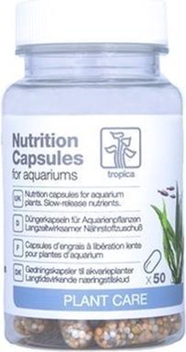 Tropica nutrition capsules - inhoud: 50 stuks - aquarium planten voeding