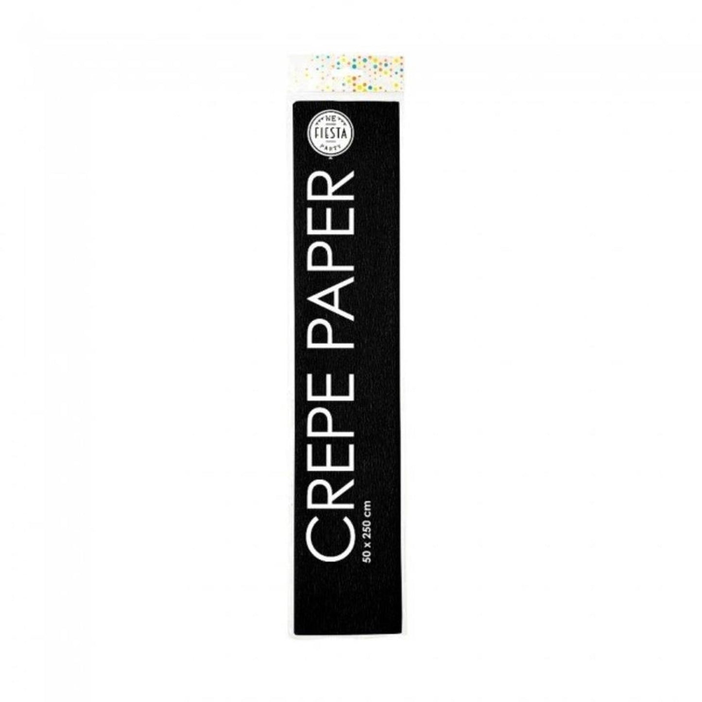 Globos papel crepe 50x250 negro paquete de 12 rollos