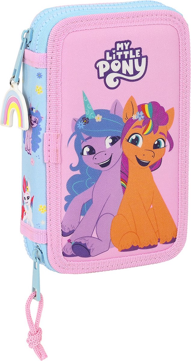 Estuche lleno de My Little Pony, Wild Free - 28 piezas. - 19,5 x 12,5 x 4 cm - poliéster