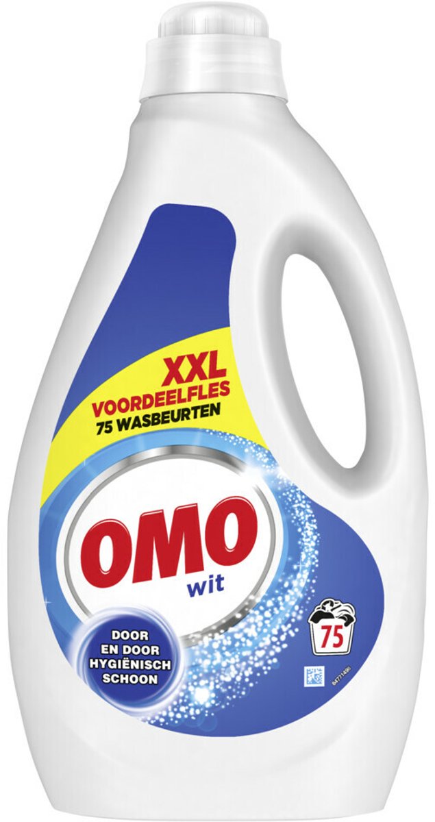 Omo - detergente líquido - blanco xxl - 75 lavados