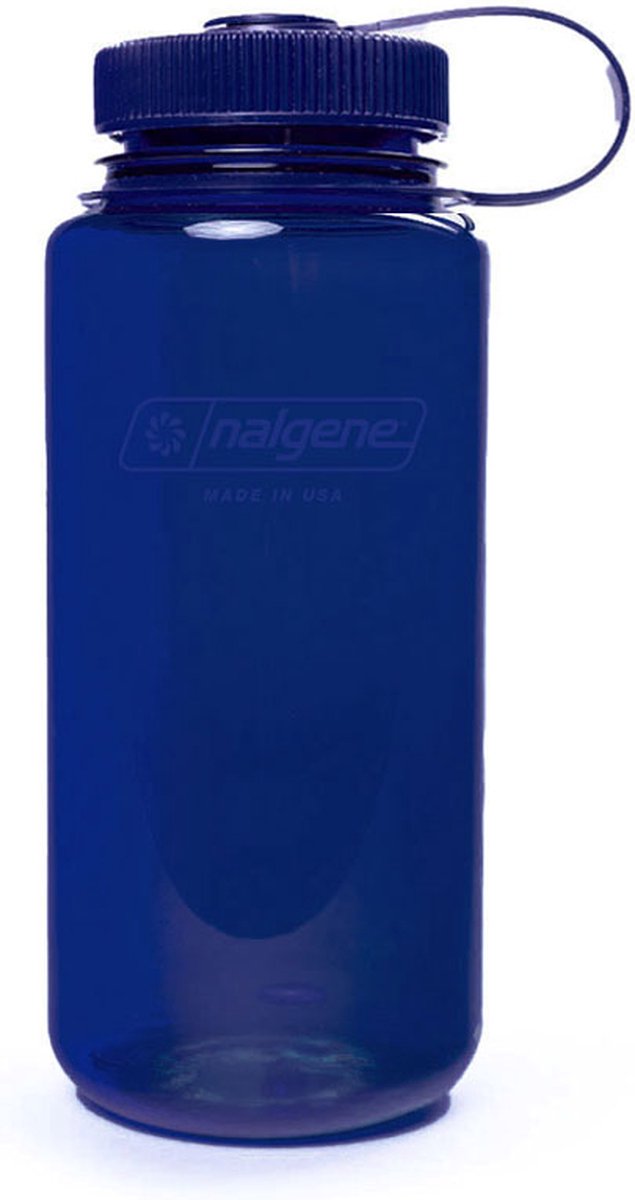 Nalgene - botella de boca ancha - botella para beber - botella de agua - a prueba de fugas - 500 ml - sin bpa - sustentable - mezclilla