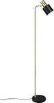Rl live your light reality adam - vloerlamp - zwart-goud - excl. 1x e27 4 w - osram lichtbron - verlichting omhoog en omlaag - niet dimbaar - badkamerverlichting