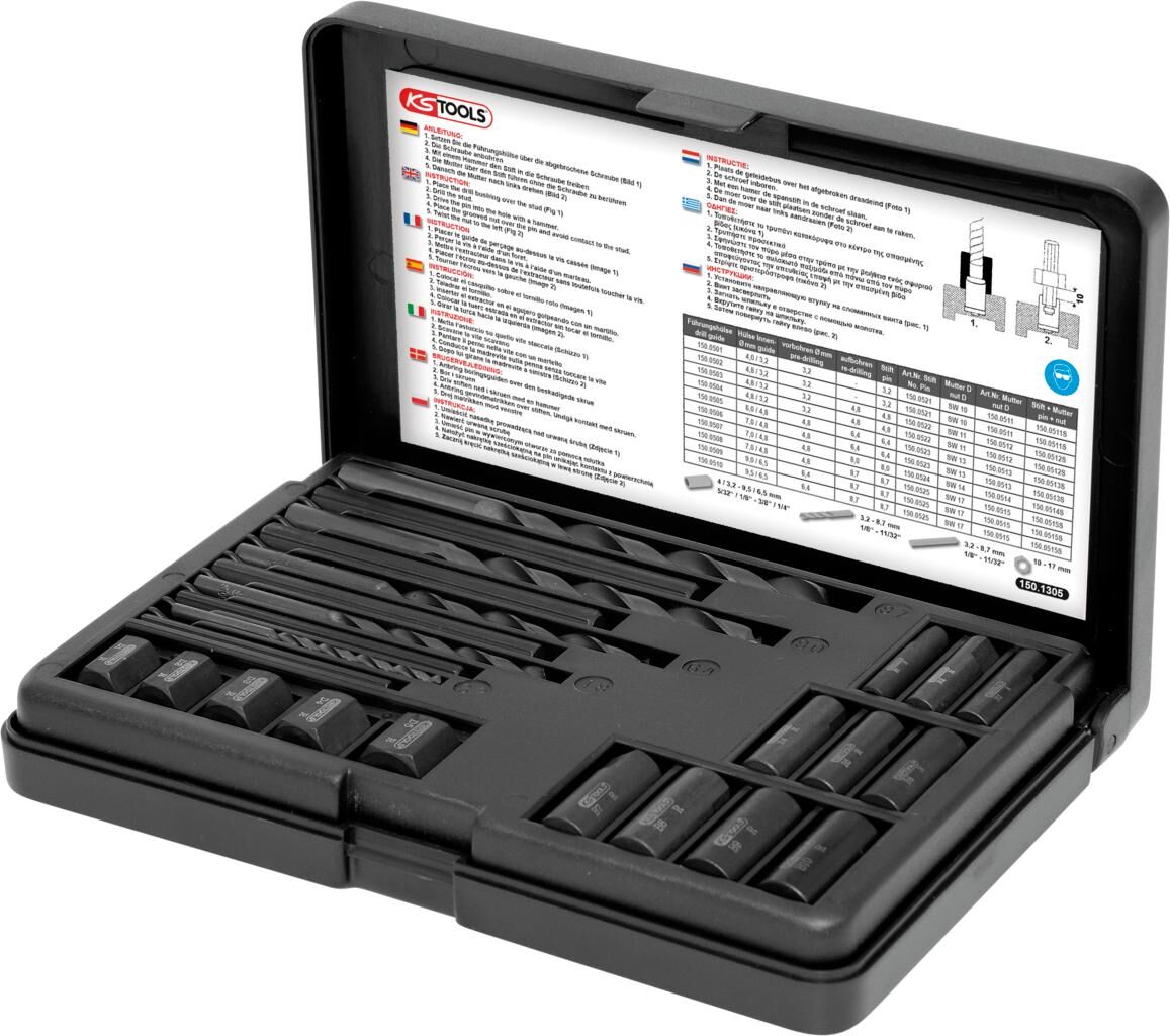 Ks tools schroefdraad-uitdraaiset thread unscrewing set ks-to0ls