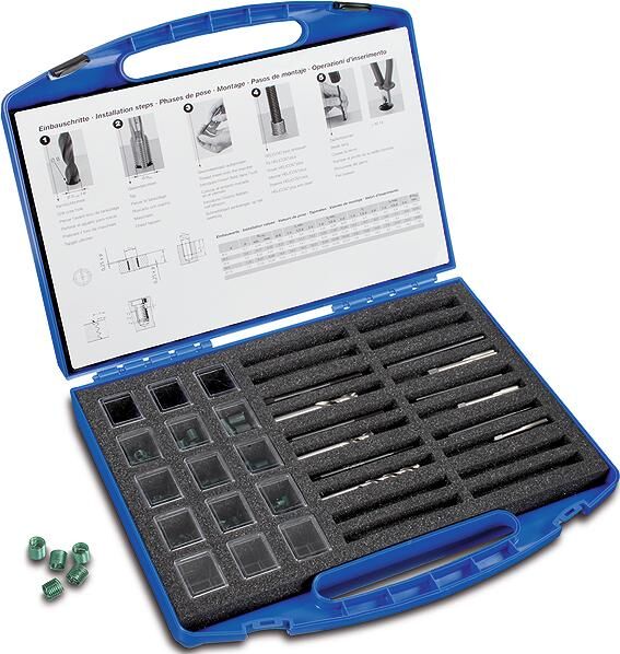 Böllhoff schroefdraad reparatieassortiment helicoil plus helicoil-plus rep-sort. 132-tlg. m6-m10