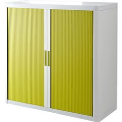 Armario con puertas enrollables paperflow easyoffice verde blanco