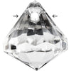 Perle acriliche Creative Company, misura 17x16 mm, misura buco 1,2 mm, trasparente lucido, 43 pezzi 1 scatola