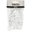 Perle acriliche Creative Company, misura 17x16 mm, misura buco 1,2 mm, trasparente lucido, 43 pezzi 1 scatola