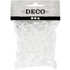 Perle acriliche Creative Company, misura 12 mm, misura buco 1,2 mm, trasparente lucido, 77 pezzi 1 scatola