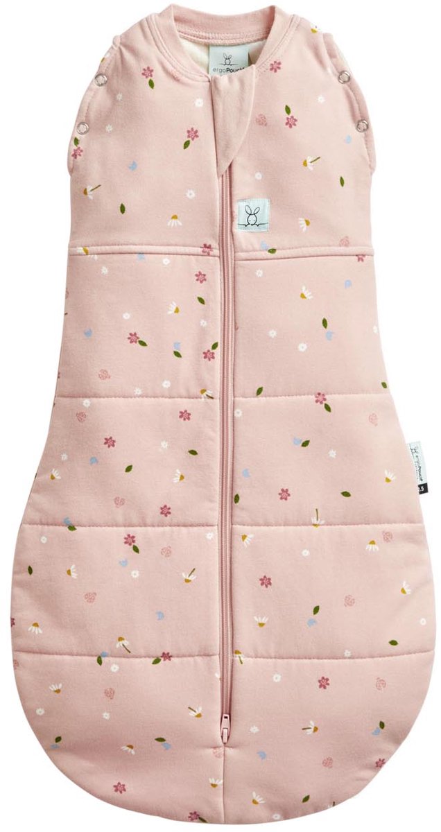Saco de dormir envolvente Ergopouch capullo - 2,5 tog - saco de dormir para bebé - saco de dormir envolvente - sacos de dormir - 6-12md -margaritas
