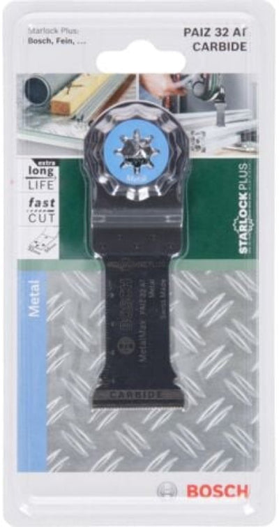 Lama per sega ad immersione Bosch paiz 32 at in metallo duro - 32 x 50 mm - per metallo