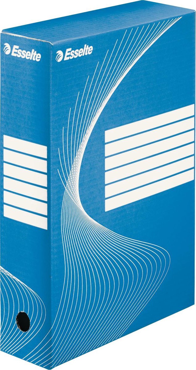Caja de archivo Esselte boxycolor - 80 x 352 x 250 mm - azul | 25 piezas
