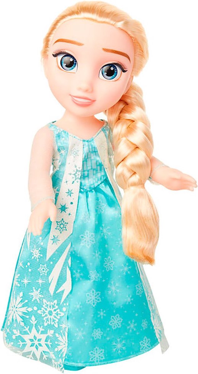 Bambola Jakks Disney Elsa Frozen 38 cm con vestito e accessori.