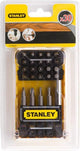 Stanley serie sta60525-xj - set di punte a vite - 30 pezzi - supporto magnetico - acciaio inossidabile