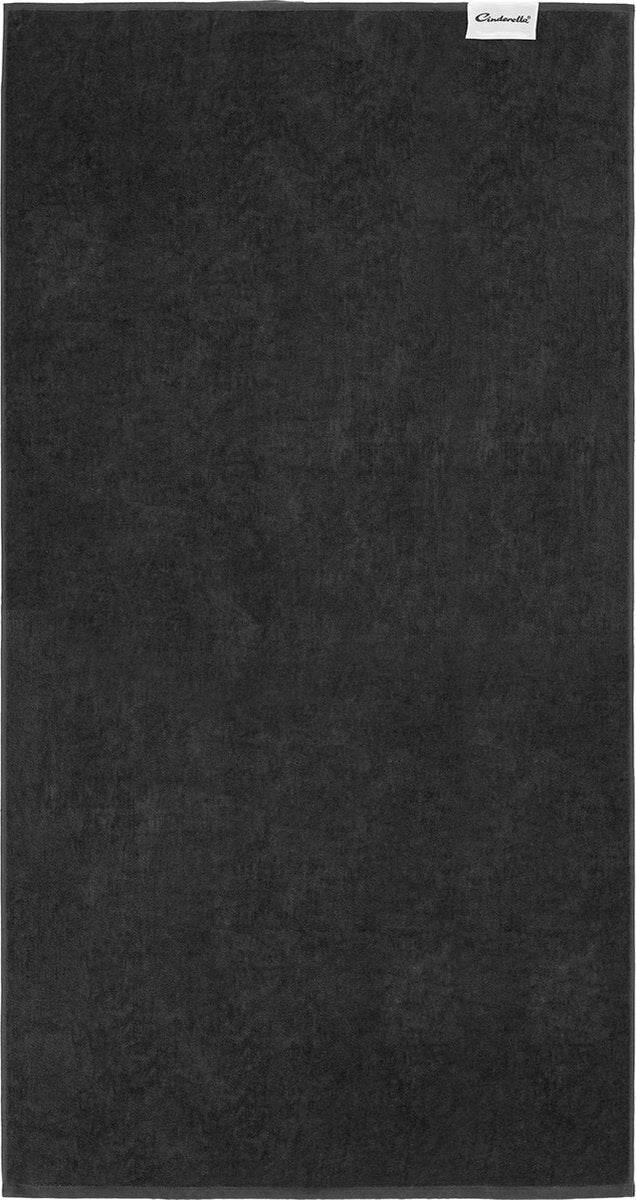Set asciugamani La domenica di Cenerentola - 2 pezzi - telo bagno 60x110 cm - 100% cotone - antracite