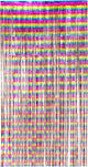 Boland - foliegordijn metallic multikleur - regenboog - regenboog