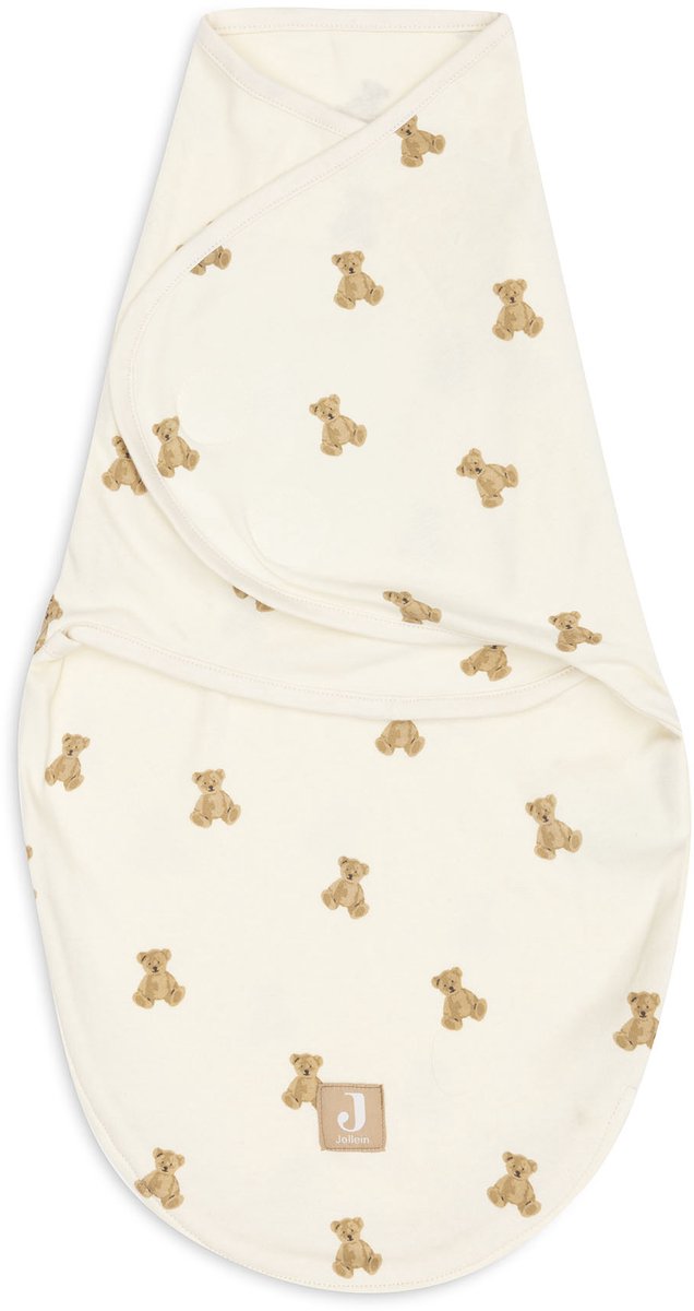 Jollein wrapper - slaapzak baby - 0-3 maanden - mini teddy bear