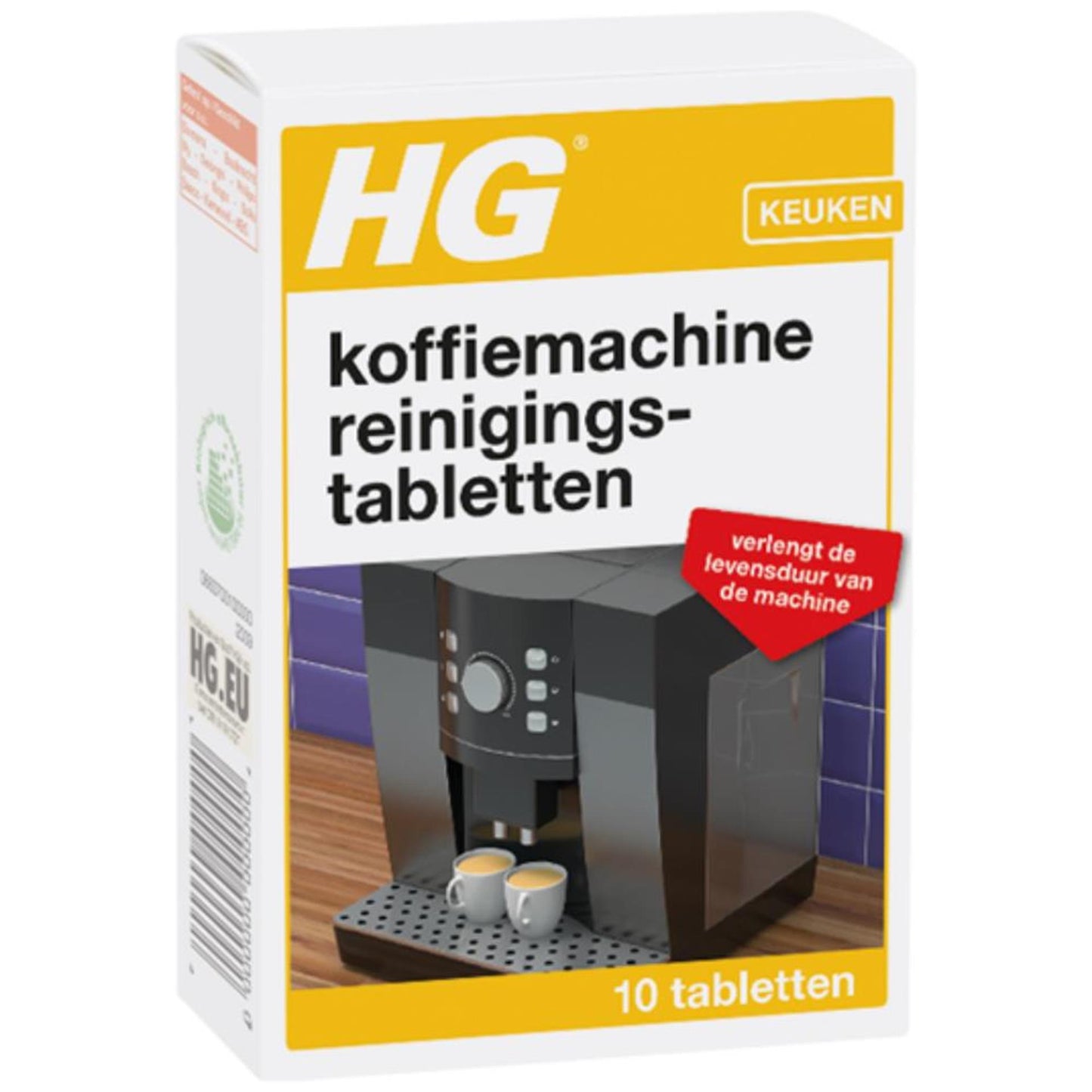 Compresse per la pulizia della macchina da caffè Hg