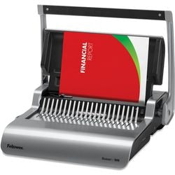 Rilegatrice fellowes quasar+ 500 plastica grigia
