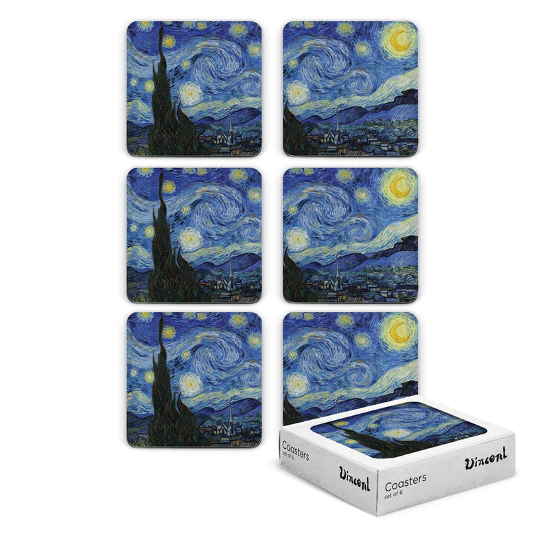 Sottobicchieri Mtd Van Gogh Notte Stellata 6 pezzi