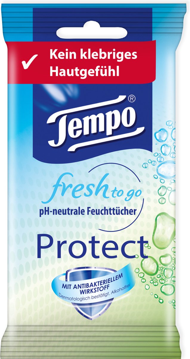Tempo Fresh to Go Protect - 15 x 10 = 150 salviette umidificate