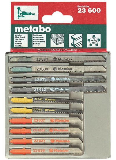 Metabo accessoires metabo stichsägeblattsatz set stitch saw blades 10-piece metabo