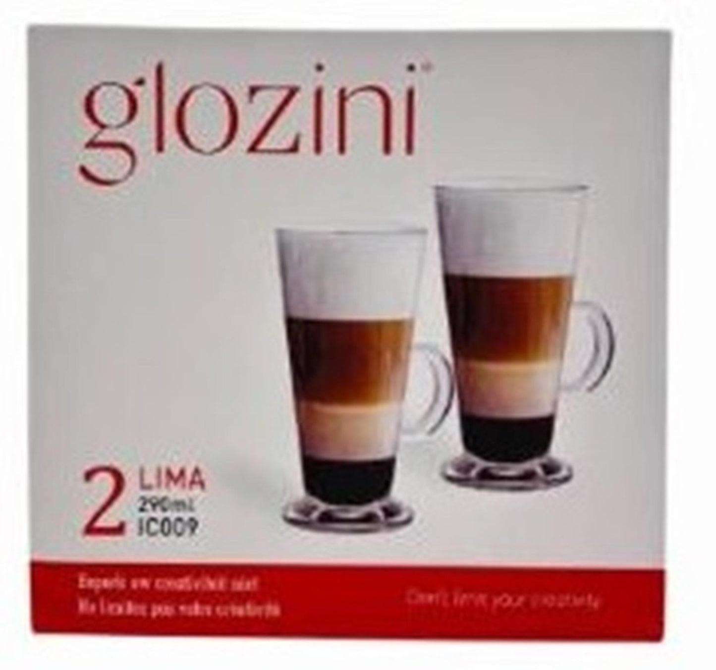Set bicchieri da latte macchiato Glozini 290ml