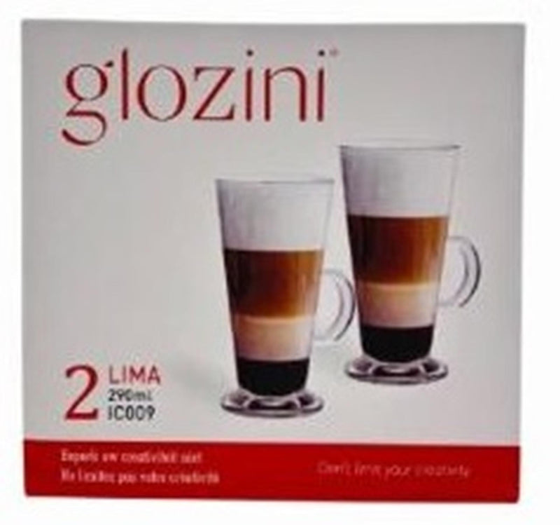 Set bicchieri da latte macchiato Glozini 290ml