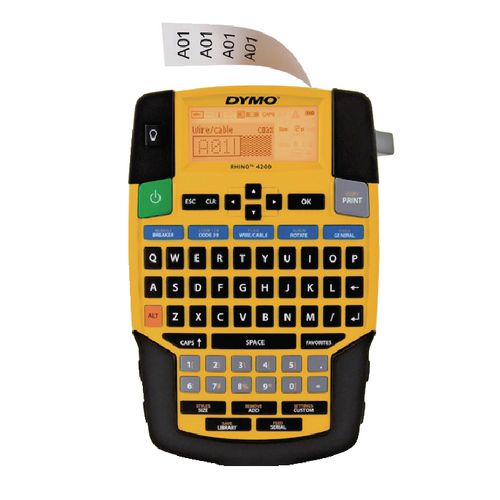 Ty labelprinter dymo 4200 rhino qwer geel