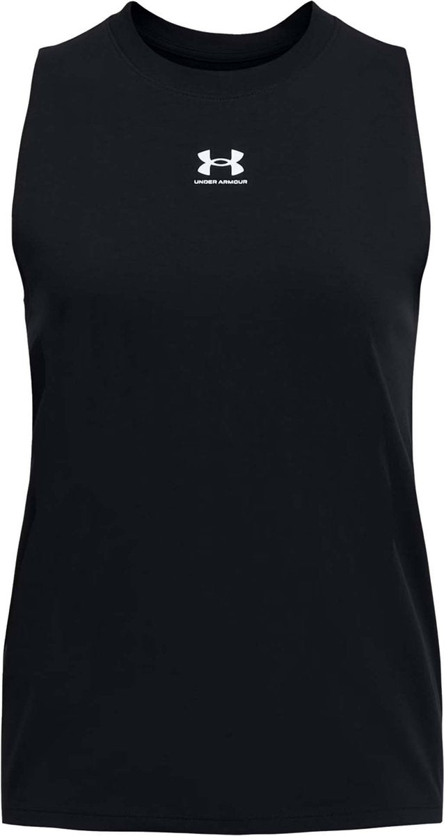 Camiseta deportiva para mujer Under Armour ua rival muscle tank-blk - negro - blanco