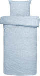 Funda nórdica Damai ebba - algodón orgánico - 140x200 220 cm - azul claro + 1 funda de almohada 60x70