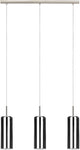 Eglo selvino hanglamp - e27 - 71 cm - rookglas - zwart