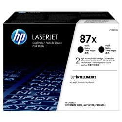 Cartucho de tóner hp cf287x no. paquete dúo negro 87x