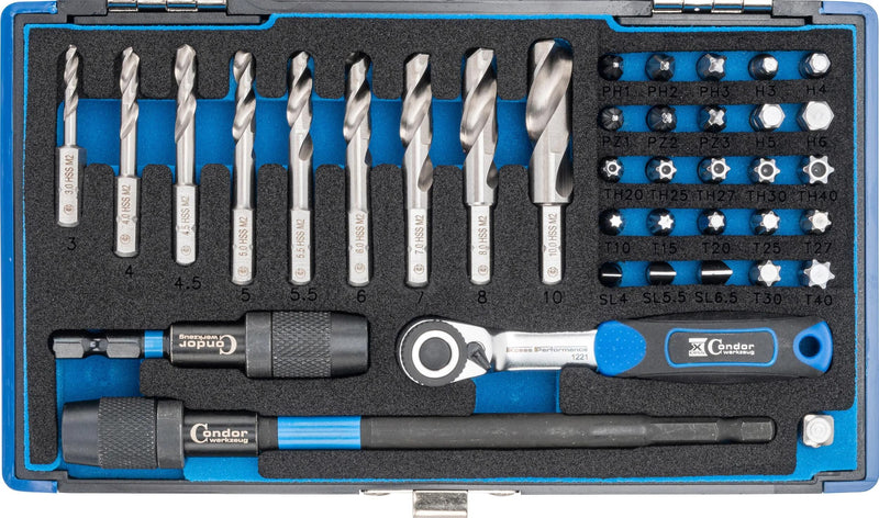 Set punte speciali Condor 39600 punte elicoidali hss-g 38tlg.