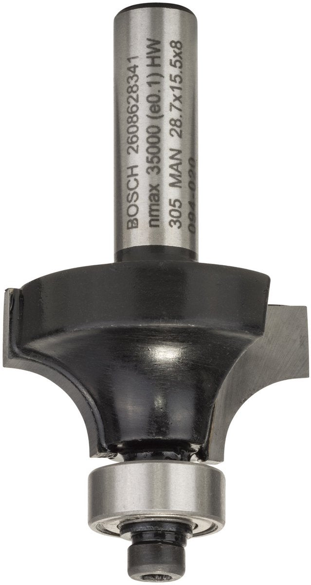 Bosch - fresas para perfiles redondeados 8 mm, r1 8 mm, l 15,5 mm, g 53 mm