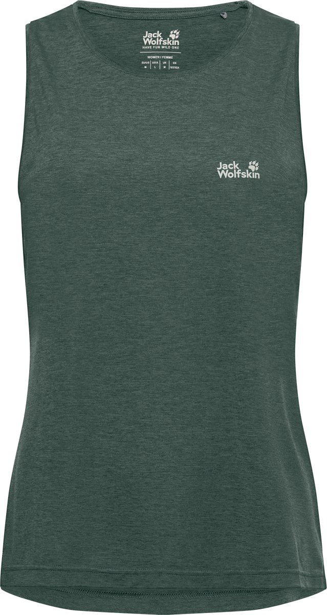 Jack wolfskin wildtrail tank top w - - outdoor kleding - fleeces en truien - t-shirt