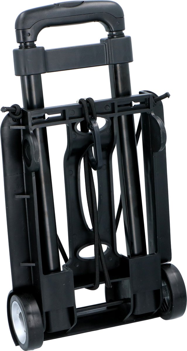 Kinzo - opvouwbare steekwagen - met uitschuifbare handgreep - max. 40 kg - zwart