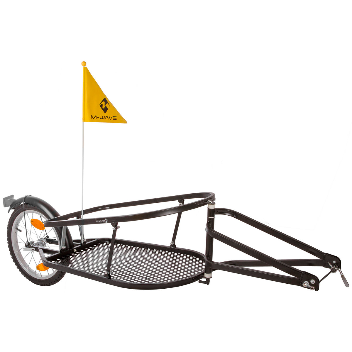 M-Wave foldable bicycle trailer 16 inch unisex black