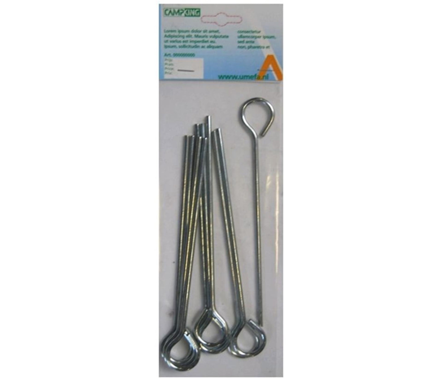 Campking umefa estaca cerrada 18 cm 10uds