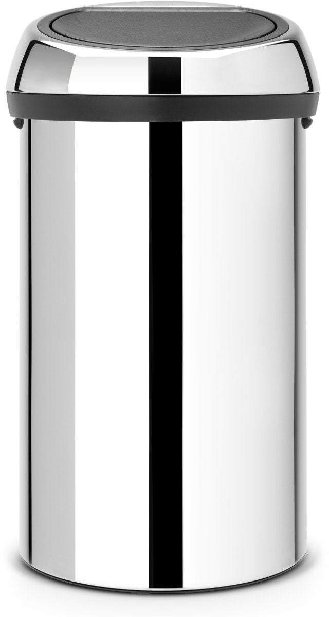 Brabantia touch bin prullenbak - 60 liter - brilliant steel