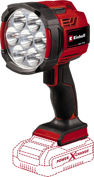 Lampada a batteria Einhell te-cl 18 2500 liac-solo - power x-change - 18 v li-ion - 2500 lm - 6500 k - 7 LED - 2 livelli di luminosità - funzione ibrida - escl. batteria e caricabatterie