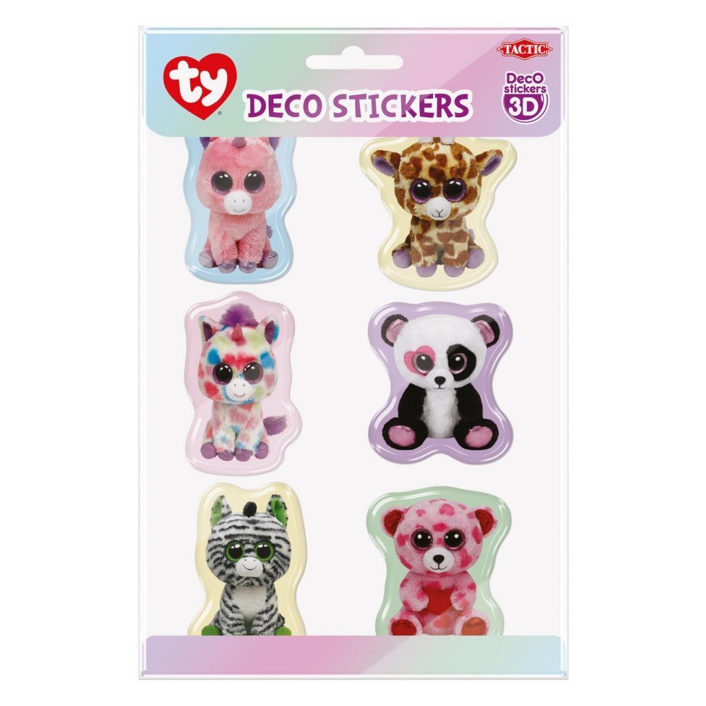 Ty ty 3D Deco Stickers 6 piezas