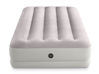 Intex prestige mid-rise luchtbed met usb pomp - eenpersoons